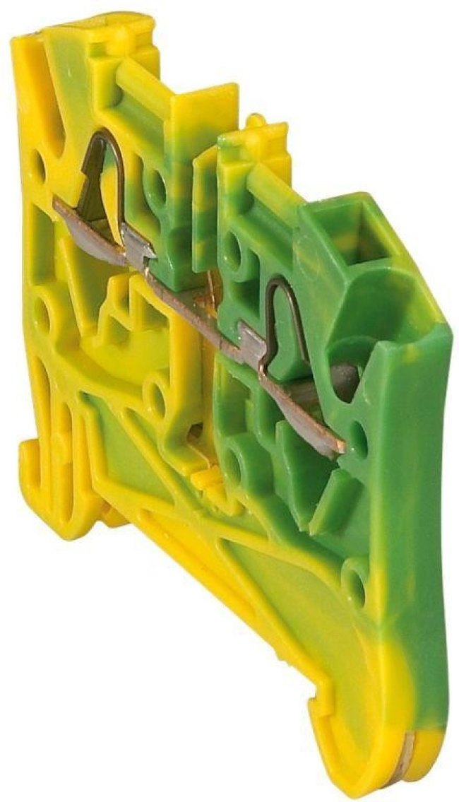 0 372 70, 372 Series Green, Yellow Feed Through Terminal Block, Spring Clamp Termination