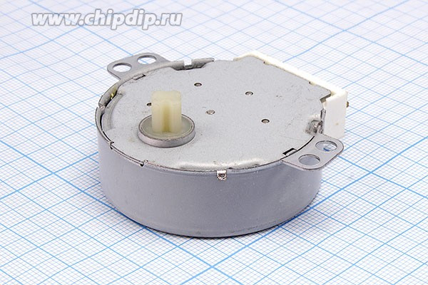 Двигатель 220В~, 4Вт, 5~6, 49TYZ-A2, для СВЧ крестов.вал; №ДВ14-1 двиг 220В~\4Вт\\5~ 6\49TYZ-A2\для СВЧ крестов.вал