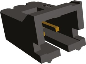 5-104362-1, AMPMODU MTE Series Straight Through Hole PCB Header, 2 Contact(s), 2.54mm Pitch, 1 Row(s), Shrouded