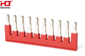 081-25-104, Центральная перемычка на 10 контактов для клемм PT-4мм2 (10шт./уп.) HLT