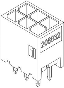 206832-1601, Headers & Wire Housings Micro-Fit Plus Vert HDR ASSY 2X8 Tin Lu 206832-1601, Headers & Wire Housings Micro-Fit Plus Vert HDR ASSY 2X8 Tin Lu