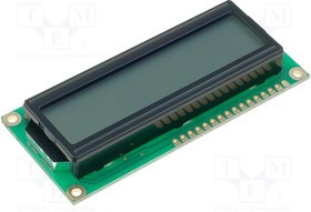 RC1602B-GHW-ESV, Дисплей: LCD, алфавитно-цифровой, STN Positive, 16x2, серый, LED
