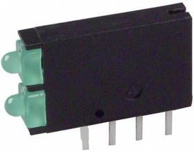 571-0122F, Индикатор печатной платы, Зеленый, 2 светодиод(-ов), Сквозное Отверстие, 2мм, 20 мА, 8.7 мкд 571-0122F, Индикатор печатной платы, Зеленый, 2 светодиод(-ов), Сквозное Отверстие, 2мм, 20 мА, 8.7 мкд