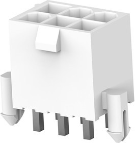 2825261-6, Прямоугольный разъем питания, 6 контакт(-ов), VAL-U-LOK HCS, Монтаж на Печатную Плату
