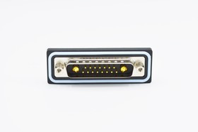 CDFR17W2113L261, CDF 25 Way Right Angle Solder D-sub Connector Plug, 2.77mm Pitch, with 4-40 Boardlocks