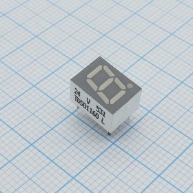 TDSO1160, Дисплей: LED, 7-сегментный, 7мм, 0,28", II.зн: 1, красно-оранжевый