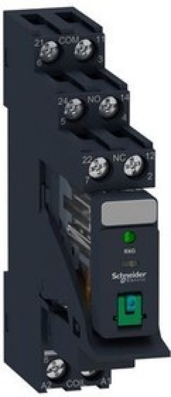 RXG22BDPV, Plug-in Interface Relay Zelio Relay 2CO DC 24V 5A Screw Terminal