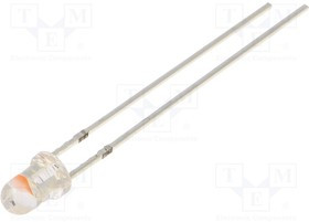 OSPKD23131A, LED; 3mm; green/pink; 30°; Front: convex; 3.1?3.6V; Pitch: 2.54mm