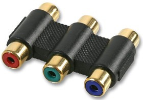 PSG03202, Переходник разъема, RCA / Phono, 3 вывод(-ов), Гнездо, RCA / Phono, 3 вывод(-ов), Гнездо