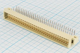 Разъем (прямоугольный соединитель) DIN41612 вилка, шаг P2.54, контакты 96P[A+C], угловой