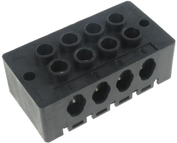 14004-4, Barrier Terminal Blocks 4P 600V 90A Barrier Terminal Block