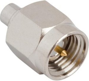 AD-SMAPAMC4J-1, RF Adapters - Between Series SMA Plug to AMC4 Jack Adapter