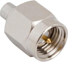 AD-SMAPAMC4J-1, RF Adapters - Between Series SMA Plug to AMC4 Jack Adapter