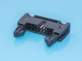 SCM-14, Разъем IDC 2х7 вилка на плату, шаг 2.54мм, с защелками SCM-14, Разъем IDC 2х7 вилка на плату, шаг 2.54мм, с защелками