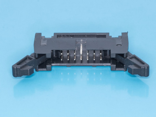 SCM-14, Разъем IDC 2х7 вилка на плату, шаг 2.54мм, с защелками SCM-14, Разъем IDC 2х7 вилка на плату, шаг 2.54мм, с защелками