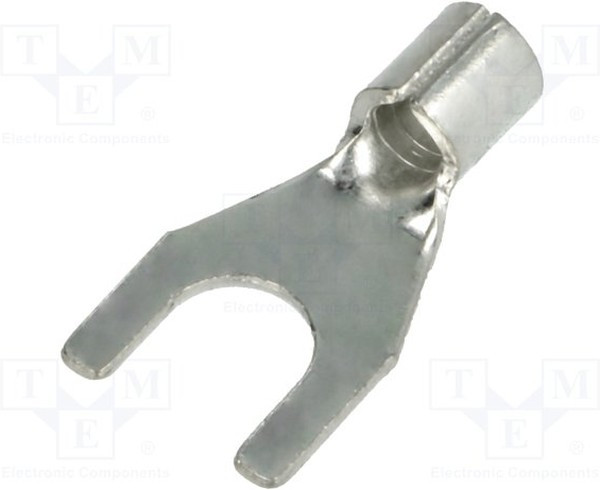 BM 01332, Наконечник: вилка, M6, 4-6мм2, обжим, на провод, неизолированный