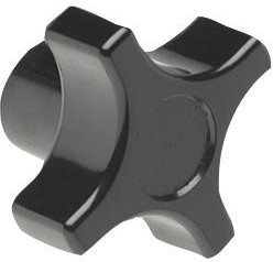 2820CR, FOUR ARM CLAMPING KNOB, PHENOLIC, 38MM