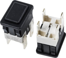 SXL4122H1100000W, Push Button Switch, Latching, Panel Mount, DPDT