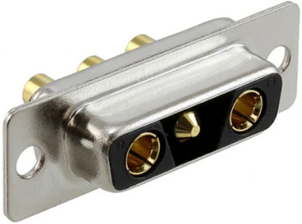 681M3W3K203L001, D-Sub Mixed Contact Connectors STD POWER-D 3W3K 40A VERT FEMALE