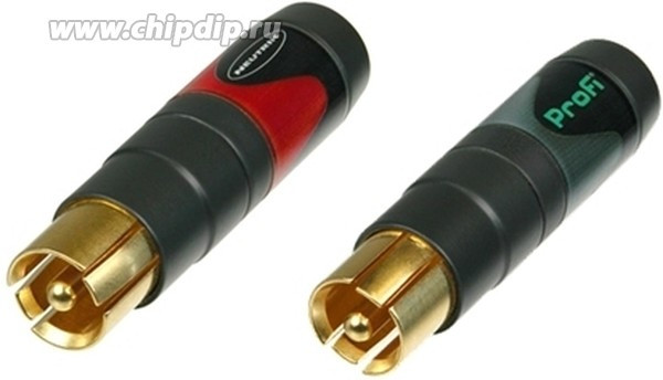 NF2C-B/2, RCA Phono Connectors RCA PLUG BLK/RED