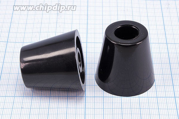 RL-SR-35x24x32, Ножка приборная коническая, армированная шайбой, ø35мм, высота 32мм; №15730 ножка прибор 35x32\h-12,0/отв 5,0\резин\конус\