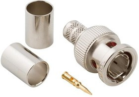 031-71000-RFX, Conn BNC 0Hz to 2GHz 75Ohm Crimp ST Cable Mount PL Gold