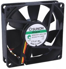 ME80202V1-G99, Вентилятор: DC, осевой, 24ВDC, 80x80x20мм, 61,16куб.м/ч, 38дБА, Vapo ME80202V1-G99, Вентилятор: DC, осевой, 24ВDC, 80x80x20мм, 61,16куб.м/ч, 38дБА, Vapo