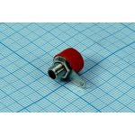 Клемма приборная 4мм, красная, медная; № 9890RC клемма приб 4,0\разъём\кр\11x15\ пл\Ni\QZ10-0061Cu