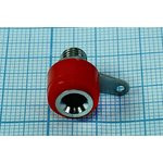 Клемма приборная 4мм, красная, медная; № 9890RC клемма приб 4,0\разъём\кр\11x15\ пл\Ni\QZ10-0061Cu