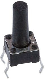 KAN0621-1301B010, кнопка тактовая 6х6 h=13мм (=0613GHIM-130G-G)