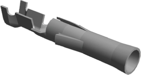 350417-1, Контакт, Серия Commercial 0.093", Гнездо, Обжим, 18 AWG, Контакты с Покрытием из Олова