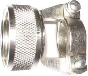 BS1SRL08999XY, BS1Size 9 Straight Circular Connector Backshell With Strain Relief, For Use With Group L Connector