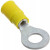 19054-0097, Клемма с кольцевым наконечником, M6, 1/4", 14 AWG, 2.5 мм², InsulKrimp 19054, Желтый