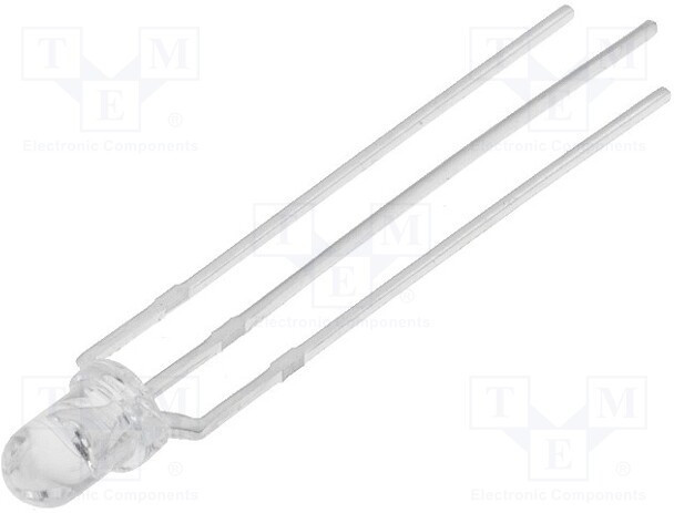 OSYGHC3131A, Светодиод, 3мм, двухцветный, желтый/зеленый, 800мкд, 1120мкд, 30° OSYGHC3131A, Светодиод, 3мм, двухцветный, желтый/зеленый, 800мкд, 1120мкд, 30°