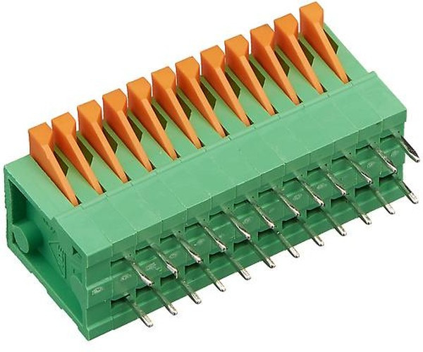 DG141V-12P (2.54mm), Клеммник нажимной на плату 12 pin