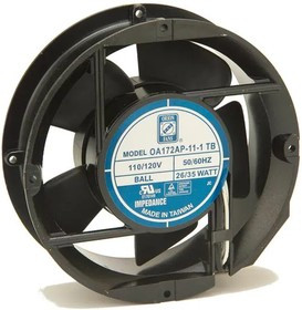 OA172SAN-11-1WB, AC Fans Axial Fan, 150x172x51mm, 115VAC, 235CFM, 35W, 52.1dBA, 3150RPM, Ball, Lead Wires