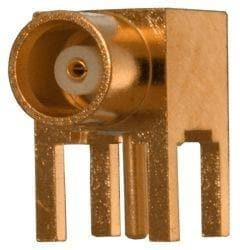 133-3701-321, Conn MCX 0Hz to 6GHz 50Ohm Solder RA Thru-Hole RCP Gold