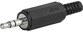 4832.1311, Phone Connectors AUDIO PLUG 3.5MM 3P INSULATED 5MM GUARD