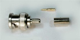 SBC8218, RF Connectors / Coaxial Connectors BNC CRIMP PLUG FOR BELDEN 8218