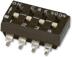SD04H0SB, DIP Switches / SIP Switches Low Pro DIP SD Series