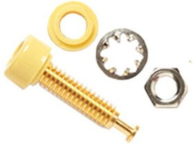 3542-4, Test Plugs &amp; Test Jacks PIN TIP JACK GOLD PL (YELLOW)