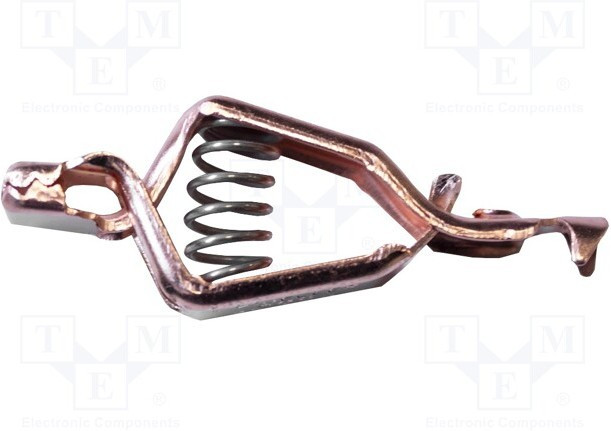 BU-48C, Зажим "крокодил", 20А, Диап.захвата макс.12,7мм, Длина 51мм