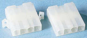 1586026-4, VAL-U-LOK Female Connector Housing, 4.2mm Pitch, 4 Way, 1 Row 1586026-4, VAL-U-LOK Female Connector Housing, 4.2mm Pitch, 4 Way, 1 Row
