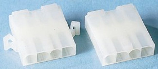 1586026-4, VAL-U-LOK Female Connector Housing, 4.2mm Pitch, 4 Way, 1 Row 1586026-4, VAL-U-LOK Female Connector Housing, 4.2mm Pitch, 4 Way, 1 Row