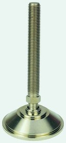 A070/007, Nickel Plated Steel Adjustable Feet 100mm Dia. 202mm 3000kg Static load Capacity ,150mm
