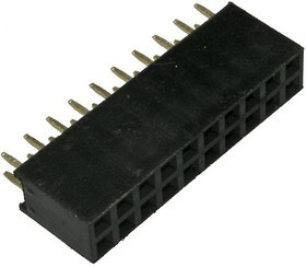 PBD 20 (PBD 2x10), Гнездо для плат 2.54 мм , 20 контактов