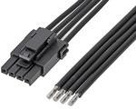 217465-1061, Rectangular Cable Assemblies ULTRA-FIT SR R-R 6CKT 150MM DISC Sn