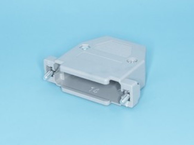 DP-25C-G, Корпус разъема D-SUB 25 контактов, серый, тип 2