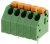 1-2834011-5, PCB Terminal Block, 5-Contact, 3.5mm Pitch, Through Hole Mount, 1-Row, Solder Termination