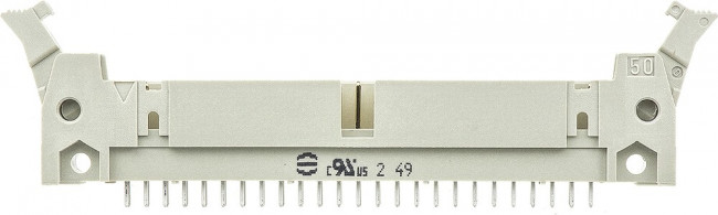 09185506904, Conn Ejector Header HDR 50 POS 2.54mm Solder ST Top Entry Thru-Hole Carton